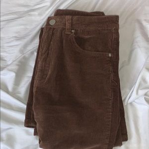 brown flare corduroy pants size M